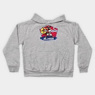 USA - American BASEBALL - St. Louis - Baseball mascot - St. Louis baseball Kids Hoodie